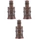 minkissy 3pcs Perfume Bottle Perfume Mini Egyptian Perfume Dubai Perfume Mini Perfumes Middle Eastern Bottle Perfume Sample Bottle Vintage Alloy Travel Essential Oil