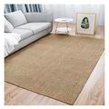 Sisal Carpet Modern Living Room Decorate Handmade Jute Area Rugs Sisal Cat Scratcher Mat Tatami Balcony Linen Floor Carpet Natural Fiber Chunky Textured Beige