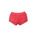 Under Armour Athletic Shorts: Red Color Block Activewear - Women's Size Small