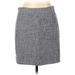 J.Crew Factory Store Formal Skirt: Gray Tweed Bottoms - Women's Size 10