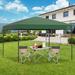 10 Ft. W x 10 Ft. D Portable Waterproof Outdoor Canopy w/ Roller Bag，Easy up Canopies for Picnic Metal/Soft-top MODERN SHADE OUTDOOR LIVING SPACES | Wayfair