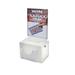 Azar Displays Large Lottery Box w/ Lock & Keys. Color: Plastic in White | 8 H x 11 W x 14 D in | Wayfair 206387