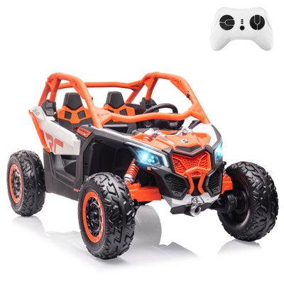 gaomon Ride On Toy, Ride on UTV Car, Licensed Can-Am Electric Off-Road Car, 23" Large Seat, 4WD Truck Metal | 20 H x 30 W x 50 D in | Wayfair