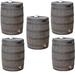 Good Ideas 50 Gallons Gal. Weather Resistant Plastic Drainable Rain Barrel & Hose Plastic | 30 H x 22 W x 22 D in | Wayfair 5 x RW50-OAK