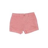 Faded Glory Khaki Shorts: Red Checkered/Gingham Bottoms - Women's Size 6