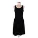 Cynthia Rowley TJX Cocktail Dress - A-Line Scoop Neck Sleeveless: Black Solid Dresses - Women's Size Medium