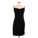 David Meister Casual Dress - Sheath V Neck Sleeveless: Black Solid Dresses - Women's Size 12