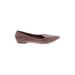 REPORT Flats: Burgundy Solid Shoes - Women's Size 7 1/2 - Pointed Toe