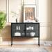 Ebern Designs 43.31" Sideboard in Black | 35.9 H x 43.31 W x 15.75 D in | Wayfair 786C2DBC9A854CC69E6A5C1686844AAD