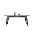 Corrigan Studio® Rock Plate Dining Table Rectangular Gra Rectangular 31.50" L x 62.99" W Dining Table Wood in Brown/Gray | Wayfair