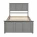 Red Barrel Studio® Derl Twin Storage Standard Bed Wood in Gray | 41.3 H x 42.7 W x 76 D in | Wayfair 29B22A5A1FE6412587BFD36C6D1FBEB5