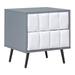 George Oliver Kahrin 2 - Drawer Nightstand Wood/Upholstered in Gray | 21.3 H x 19.7 W x 18.3 D in | Wayfair 83AFD61F79C64A9793002CB4B2255653