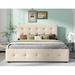 Winston Porter Narell Queen Tufted Storage Standard Bed Upholstered/Linen in Brown | 43.3 H x 65.7 W x 83.1 D in | Wayfair