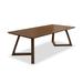 Latitude Run® Laure Pine Solid Wood Trestle Dining Table Wood in Brown/Green | 29.53 H x 70.87 W x 31.5 D in | Wayfair