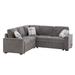 Brown Sectional - Latitude Run® Gerilynn Upholstered Chaise Sectional Linen | 32.6 H x 83 W x 83 D in | Wayfair 4A898AFF38E147CE87DFC40802423770