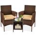 Winston Porter Nasrul 2 - Person Outdoor Seating Group w/ Cushions in Brown | Wayfair 399D77F1752B4FEE926AFD7D402337E2