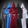 Robes de moine médiévales pour hommes olympiques d'Halloween olympiques de magicien olympiques de