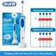 Oral B-Brosse à dents électrique rotative 3D blanche pour adulte accessoire de soins dentaires