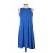 Old Navy Casual Dress - A-Line: Blue Solid Dresses - Women's Size X-Small