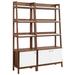 Bixby Wood Bookshelves - Set of 2 - East End Imports EEI-6113-WAL-WHI