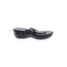 Cole Haan Nike Wedges: Slide Platform Classic Black Print Shoes - Women's Size 9 1/2 - Open Toe