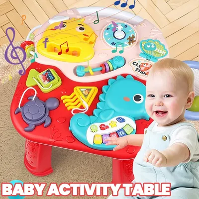 Baby Aktivität Tisch Musikspiel zeug Sound Maker Spiele für Babys sensorische Spielzeuge Image