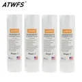 ATWFS Filtro depuratore d'acqua 5 micron 4 x 10 "filtro ppf Cartuccia filtro acqua sedimenti (4 pezzi) Prefiltri acquario