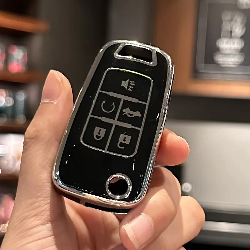 Autoschlüsselhülle für Chevrolet Chevy GMC Buick Encore Terrain Malibu Camaro Cruze Impala Equinox Volt Spark Sonic Image