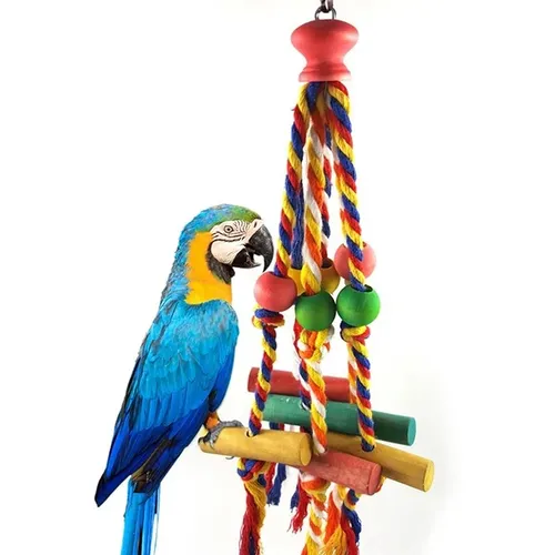 Vogel Kau spielzeug lustige Baumwolle Seil Papagei Spielzeug Biss resistent Vogel reißen Spielzeug