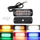 12 luci stroboscopiche a LED luci lampeggianti di emergenza lampeggianti 12V 24V stroboscopi per auto DRL camion auto polizia ambra rosso blu