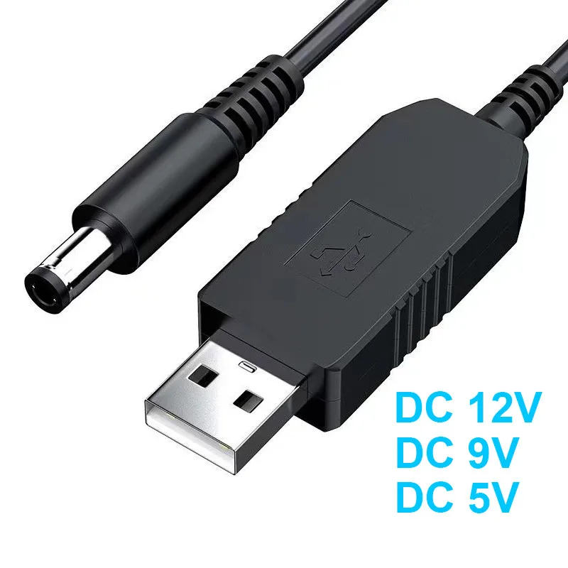5.5*2.1mm USB DC 5V a 12V 9V Cavo di Alimentazione Per Router WIFI Modem Ventola Adattatore Cavo USB Boost Modulo Convertitore tramite Powerbank