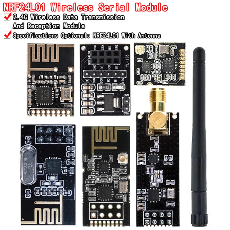 NRF24L01+ 2,4G drahtloses Datenübertragungsmodul 2,4 GHz NRF24L01 Upgrade-Version NRF24L01+PA+LNA 1000 Meter für Arduino Image