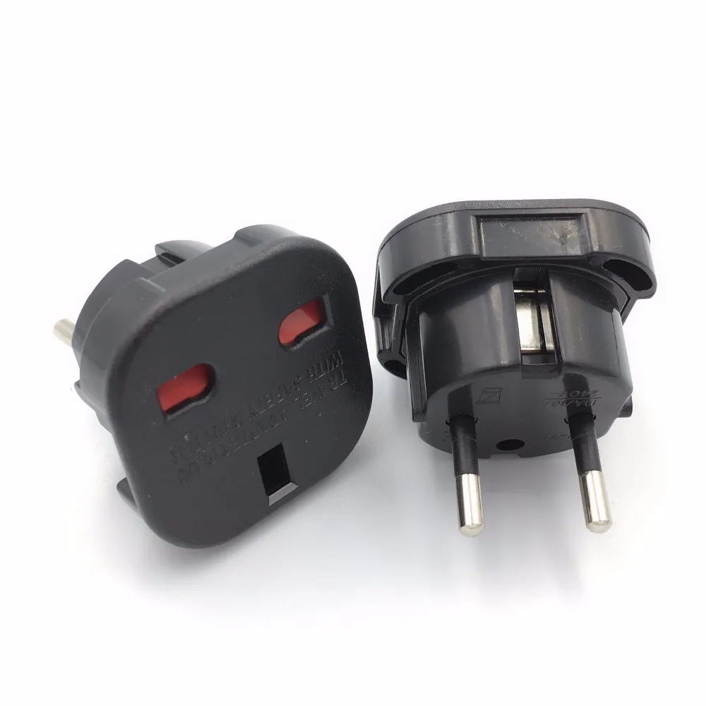 1 Stück UK auf EU Steckdosenadapter 220V Euro Reisestecker Konverter AC Wandladegerät Netzteil UK British Adapter Steckdosen Image