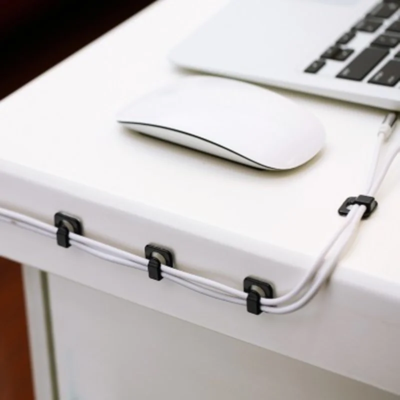 18 Stück selbst klebender Kabel organisator Sicherungs clips USB-Draht-Organizer-Clips Computer-Draht-Organizer Desktop-Speicher leitungs halter Image