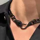 Vintage Punk schwarz Farbe Viper Halskette für Frauen Männer Hip Hop Schlange Skorpion Halsketten