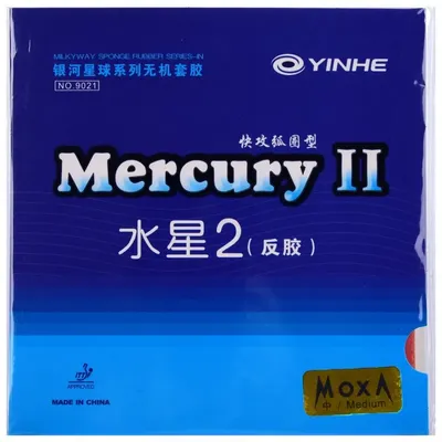 Original YINHE MERCURY II Tischtennis-Gummi Mercury-2 Allround Spin Control Ping-Pong-Schwamm Image