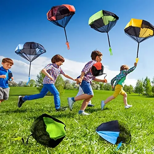 Outdoor lustige Kinder Hand werfen Fallschirm Spielzeug Spiel für Kinder fliegen Fallschirm Sport