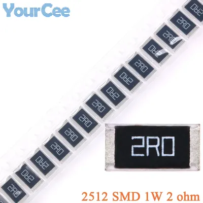 100 Stück/10 Stück 2 Ohm 2512 SMD-Widerstand 2 Ohm 2R 2R0 1 W 5 % Chip-Widerstandssatz Image