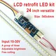 5 stücke 24 ''540mm einstellbare Helligkeit LED-Hintergrund beleuchtung Strip-Kit Update 24 Zoll