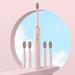 Ozmmyan Electric Toothbrush Electric Toothbrush USB Wireless Charging Toothbrush With 4 Brush Heads 5 Cleaning Modes 3 Strength IPX8 Watertight Suitable For Adults Gift for Family