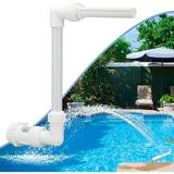 Pool Waterfall Spray Pond Fountain - Water Fun Sprinklers Above In Ground Swimming Pool Decoration Swimming-Pool Spa Accessories Adjustable Pool Aerator Cool Warm Water Temperatures Backyard DÃ©cor