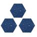 3 Pcs Hexagon Felt Wall Tiles Self Adhesive Cork Board Hexagon Bulletin Boards with Push Pins Large Size Felt Cork Board Tiles Memo Notice Board for Office Classroom Bedroom Home Wall Decor