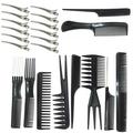 DEELLEEO 22 Pcs Professional Hair Comb Set Metal Duck Bill Clips for Women Hair Stylists Styling Hair Combs Set Accessories Variety curl wide tooth rat tail comb Hairpin Great for Variety Hair