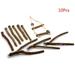 Whoamigo 10Pcs Parrot Stand Rod Natural Wood Fork Perch Hanging Swing Pet Bird Chewing Toy Playground Set