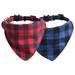 Removable scarf pet scarf collar for kittens bow cat collar triangular scarf scarf set Red+Blue