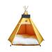 Pet Teepee Tents Portable Indoor Dog Teepee Pet Teepee with Thick Cushion Cat Teepee Dog Tent Bed Dog Cat House Indoor for Dogs and Cats Washable Teepee Tent House for Puppy 40*40*50cm