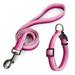 Dog Collar and Leash Set Personalized Dog Collar with Pet ID Tag Red gradient M