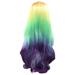 Alaparte Women s Tri-color Gradient Micro Curl Set Wavy Curl Wig Hair Wigs Long Wig