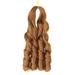 Skpblutn Human Hair Wig Large Curl Wig Big Wave Braid Wig Hair Receiving Bundle Double Extensions Headband Wigs D