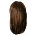 Skpblutn Human Hair Wig Fashion Natural Light Brown Straight Wig For Women Elegant Wigs Middle Length Hair Headband Wigs Brown